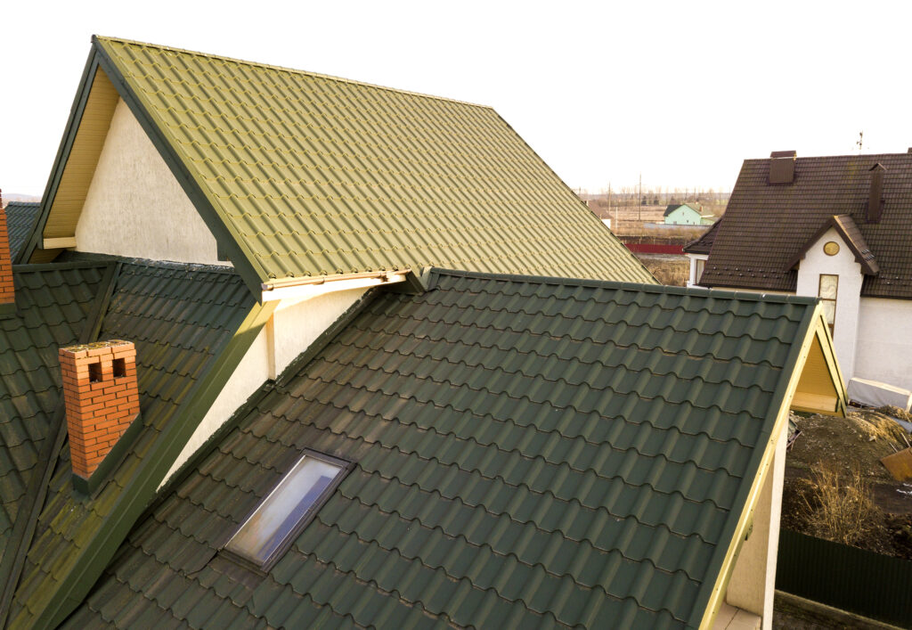 Green eco-friendly roofing