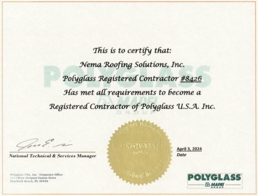 Polyglass registered contractor
