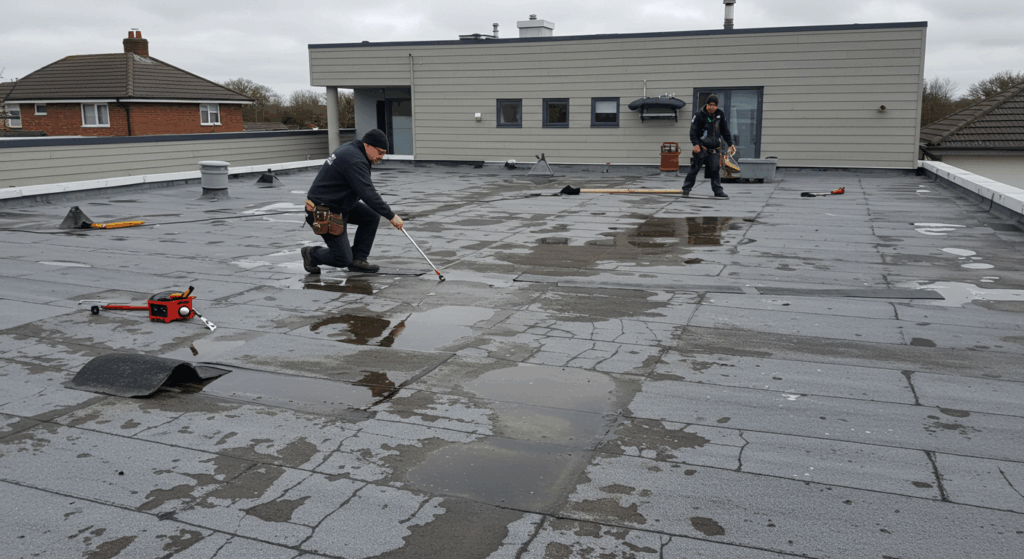 Flat roofing