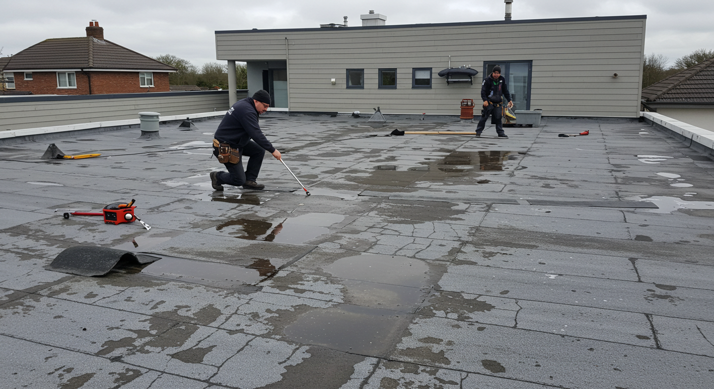 Flat roofing
