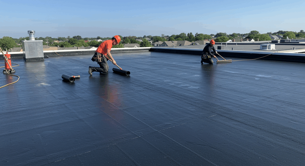 Flat roofing