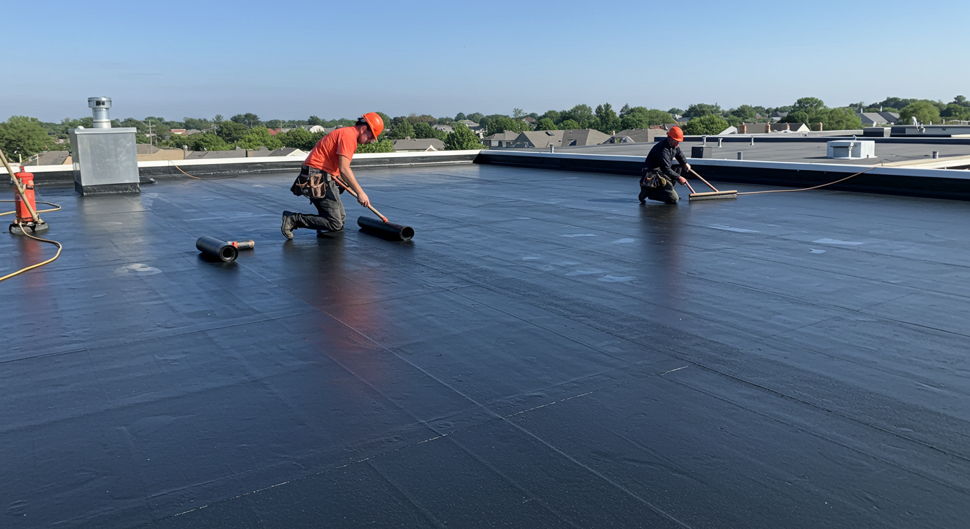 Flat roofing