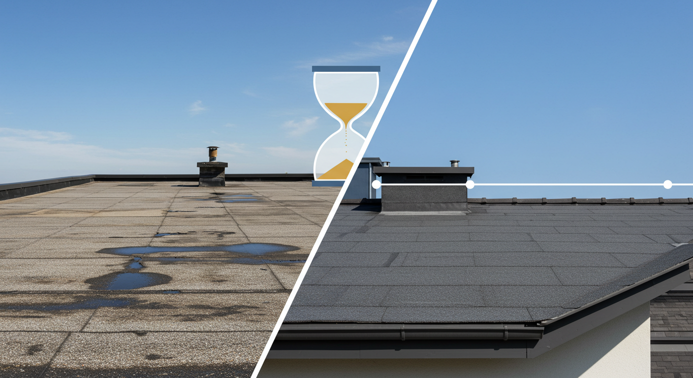 Flat roofing