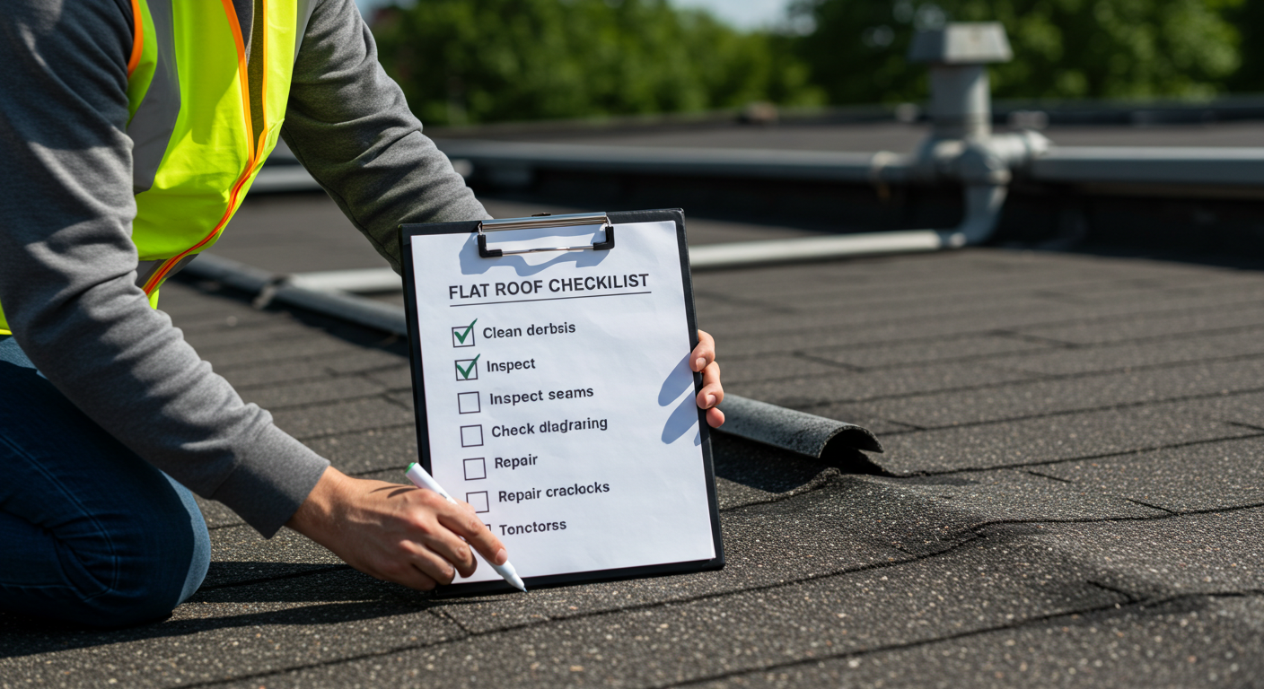 Flat roofing