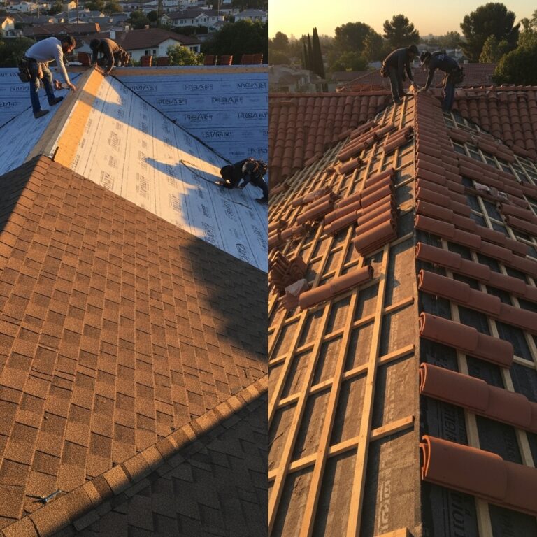 Asphalt vs Tile Roof in Tarzana: Choosing the Material and the Contractor