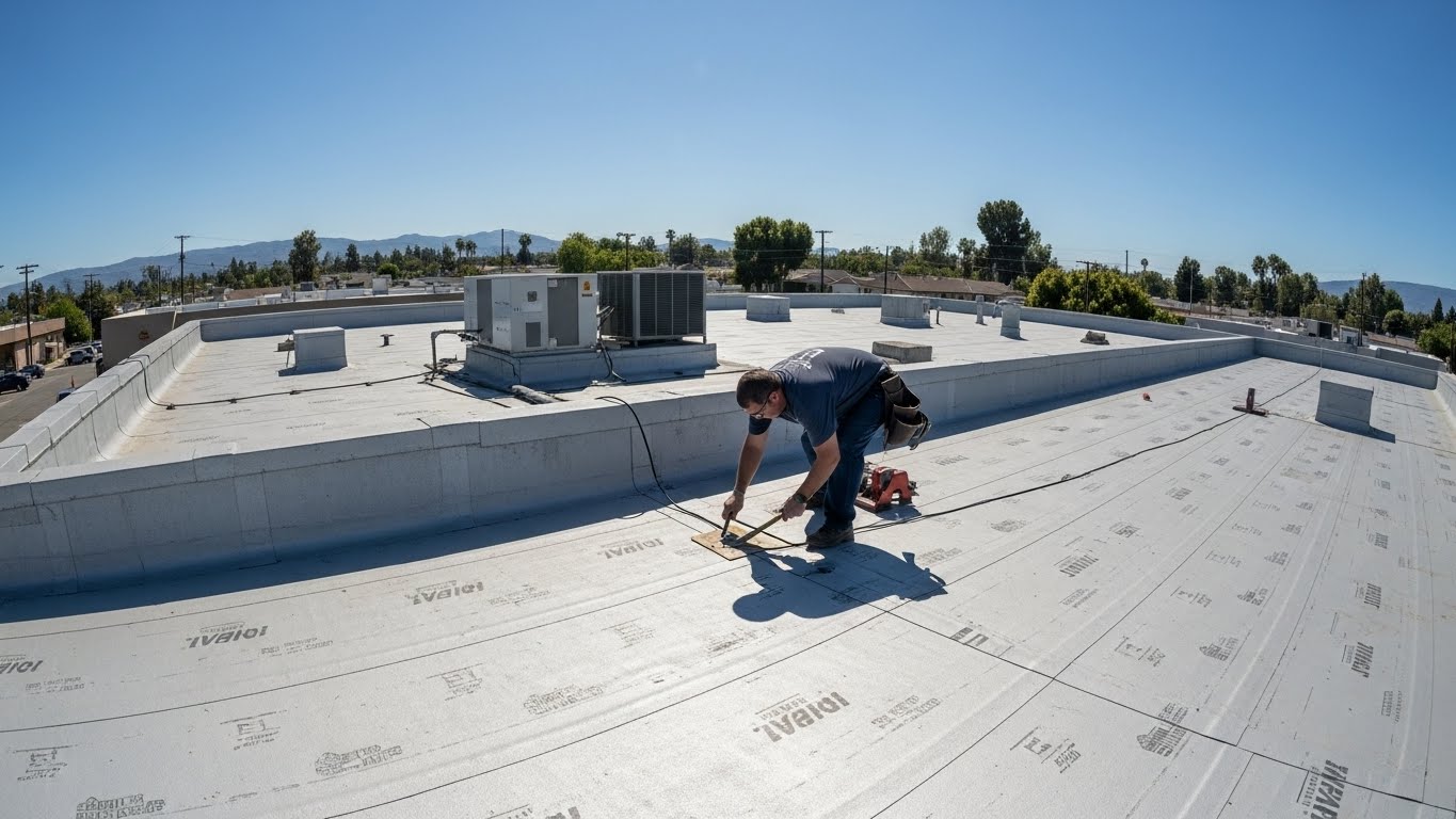 Commercial Roofing for Flat Roofs in Tarzana California