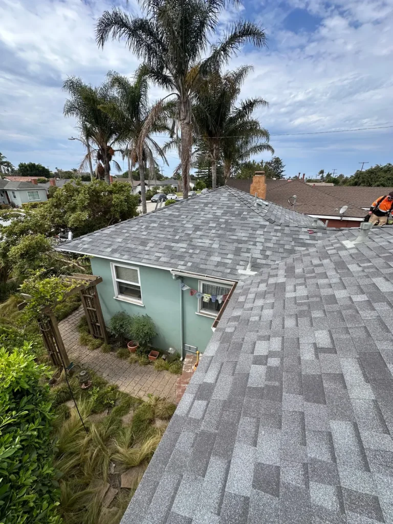 Completed shingle roof replacement by NEMA Roofing