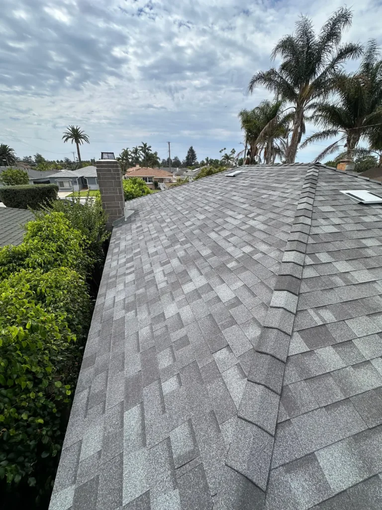 New asphalt shingle roof installed by NEMA Roofing