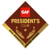 Awarded the GAF President’s Club